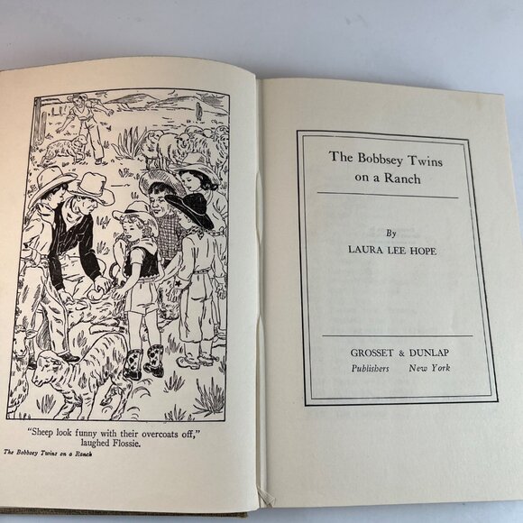 Two Bobbsey Twins Books On A Ranch and The Bobbsey Twins Laura Lee Hope - Picture 11 of 13